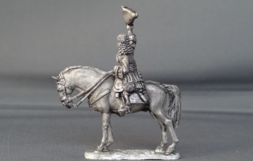 General officer waving hat on standing horse WSSGOF07