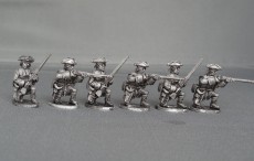 GNW Saxon foot regiment stood and kneeling in Tricorns GNWSFRT02