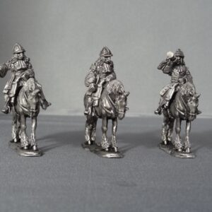 WSS Cuirassier Command in German Helmets horses stood