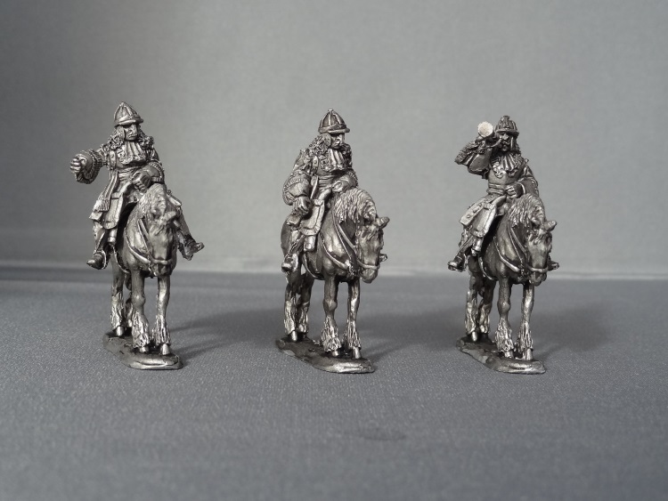 WSS Cuirassier Command in German Helmets horses stood