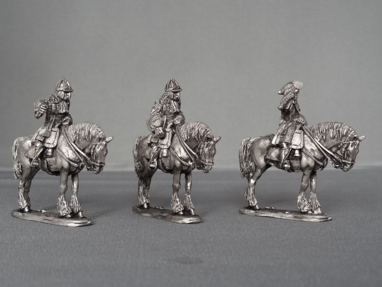 WSS Cuirassier Command in German Helmets horses stood WSSCC02