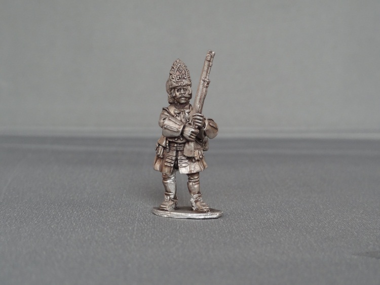 Grenadier of Walloon Guards stood presenting