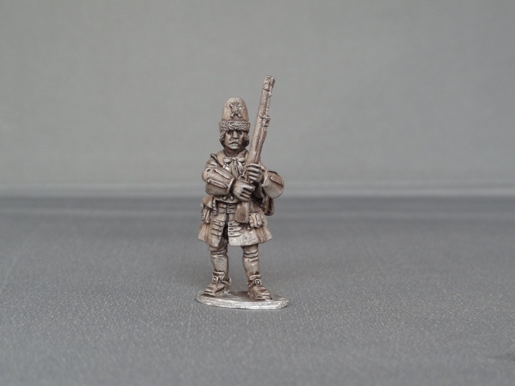 Grenadier of Spanish Guards presenting