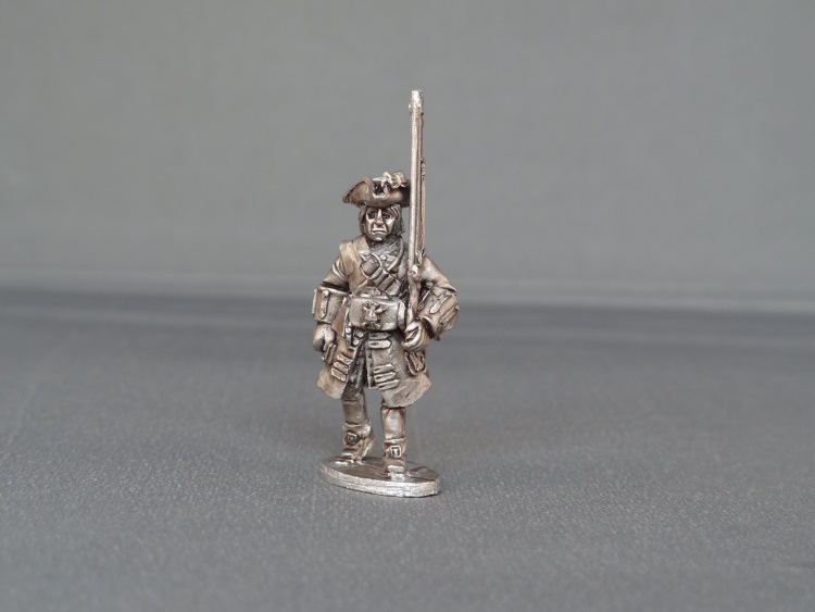 Musketeer of Spanish and Walloon Guards marching