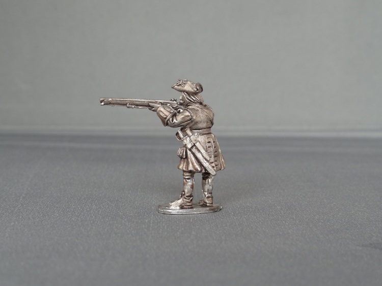 Musketeer of Spanish and Walloon Guards stood firing