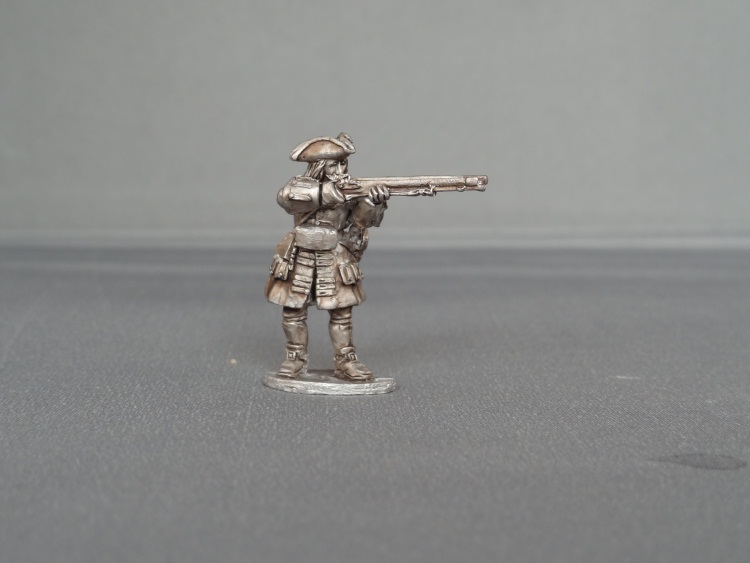 Musketeer of Gardes Francaises and Suisses stood firing