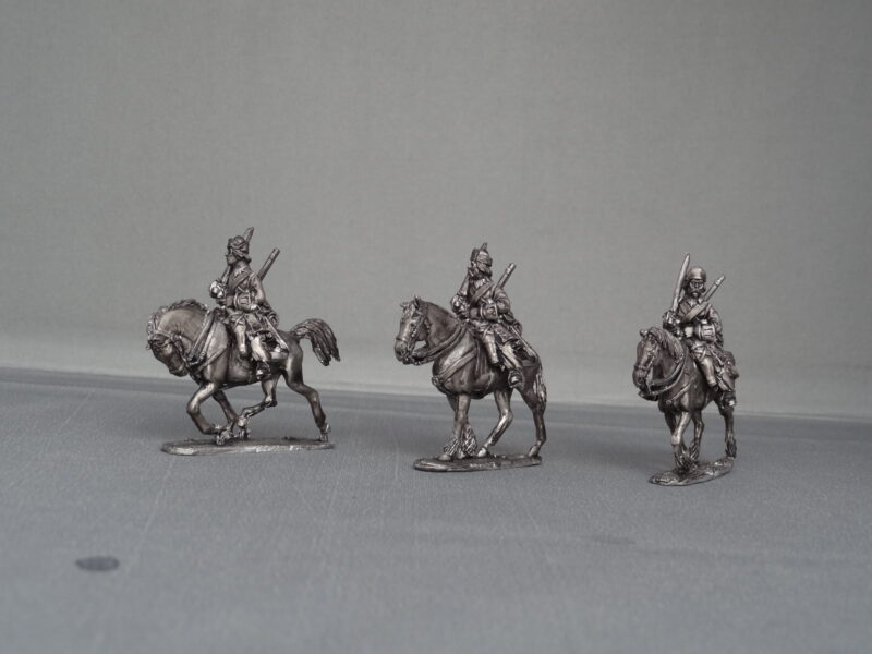 Russian Dragoon Regiment on trotting horses in Karpus