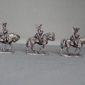 Russian Dragoons trotting in Tricorns