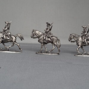Russian Dragoons trotting in Tricorns