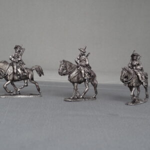 Russian Dragoons trotting in Tricorns