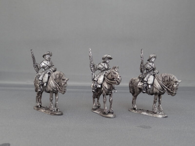 Dragoon Regiment in floppy hats stood