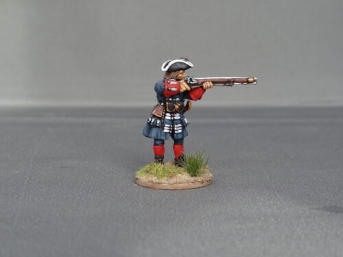 Musketeer of Spanish and Walloon Guards stood firing