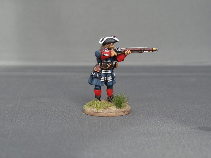 Musketeer of Spanish and Walloon Guards stood firing