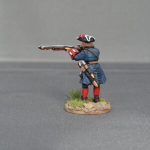 Musketeer of Spanish and Walloon Guards stood firing