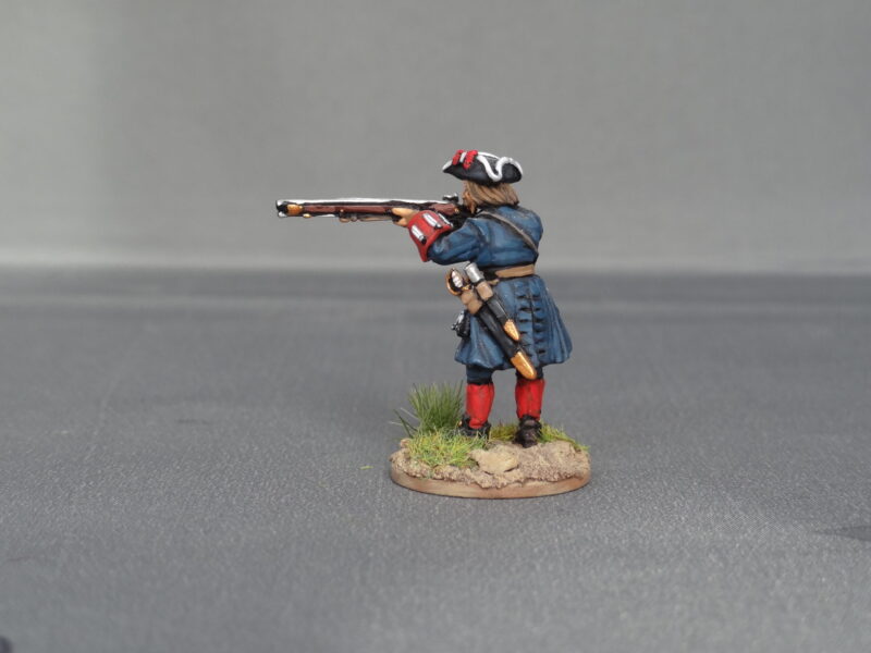 Musketeer of Spanish and Walloon Guards stood firing