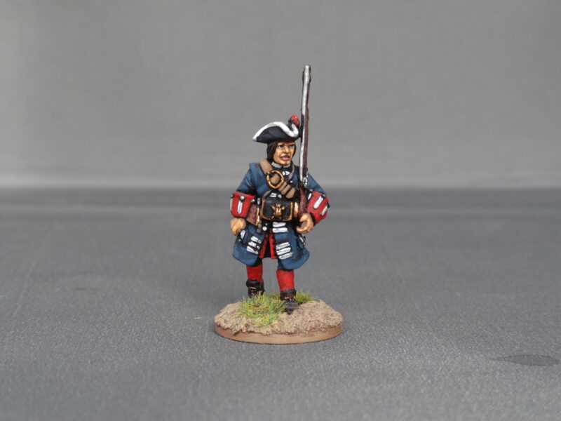 Musketeer of Spanish and Walloon Guards marching