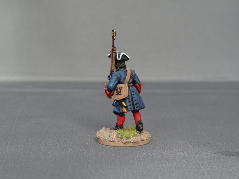 Musketeer of Spanish and Walloon Guards marching