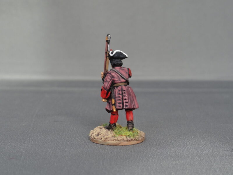 Spanish fusilier marching