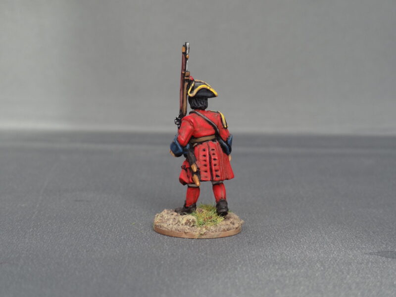 Spanish fusilier marching