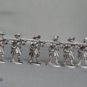GNW Saxon foot regiment in floppy hats stood firing