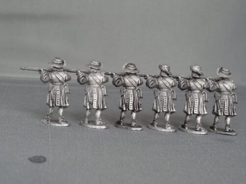 GNW Saxon foot stood firing in floppy hats