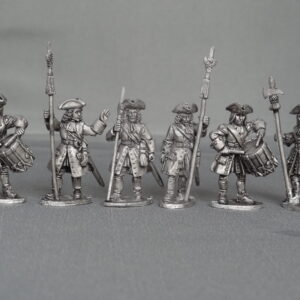 GNW Saxon foot regiment stood firing in Tricorns