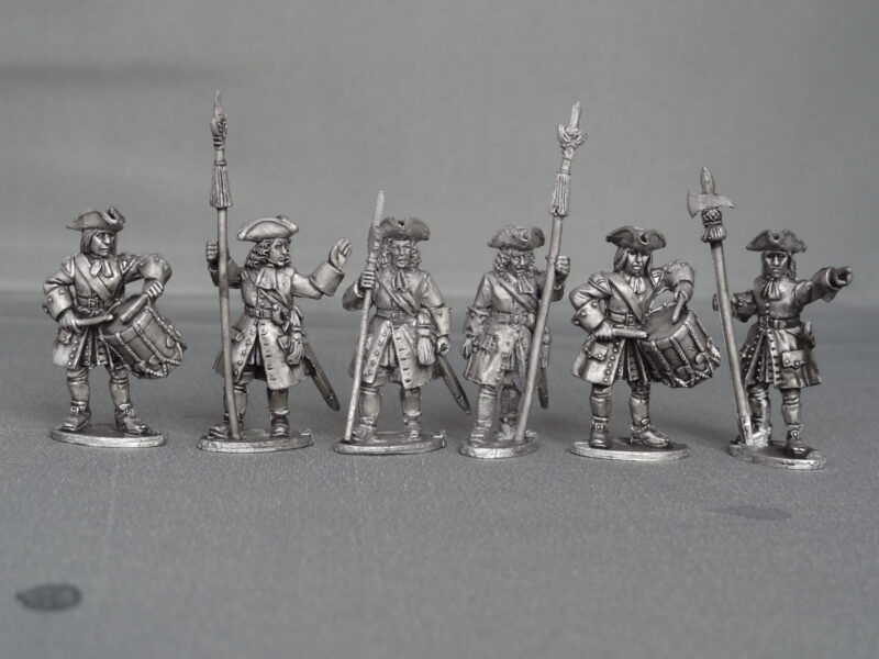 GNW Saxon foot regiment stood firing in Tricorns