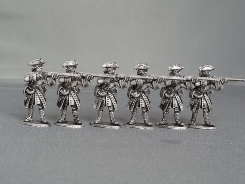 GNW Saxon foot regiment stood firing in Tricorns