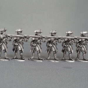GNW Saxon foot regiment stood and kneeling in Tricorns