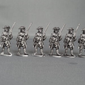 GNW Saxon foot stood presenting in Tricorns