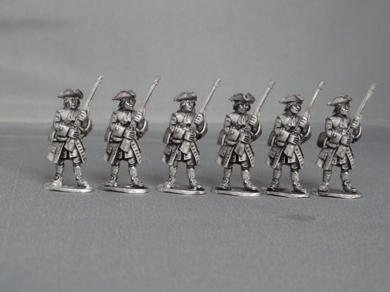 GNW Saxon foot regiment stood firing in Tricorns