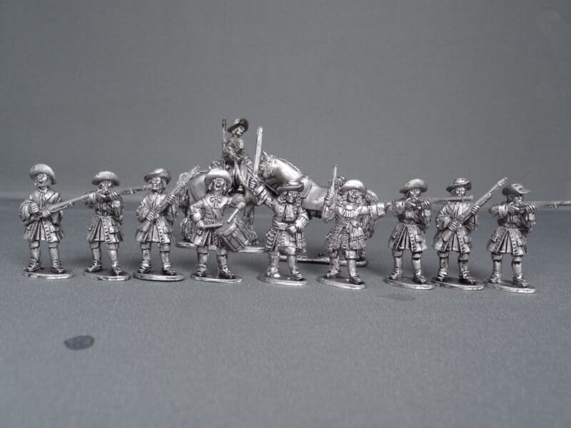 Dismounted Dragoons in Floppy hats