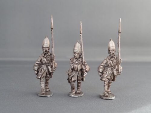 Swedish-foot-marching-007 GNW Swedish Grenadiers in tall cloth mitre marching