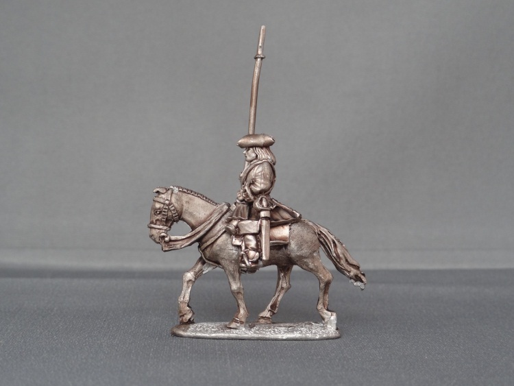 Mounted standard bearer Horse trotting