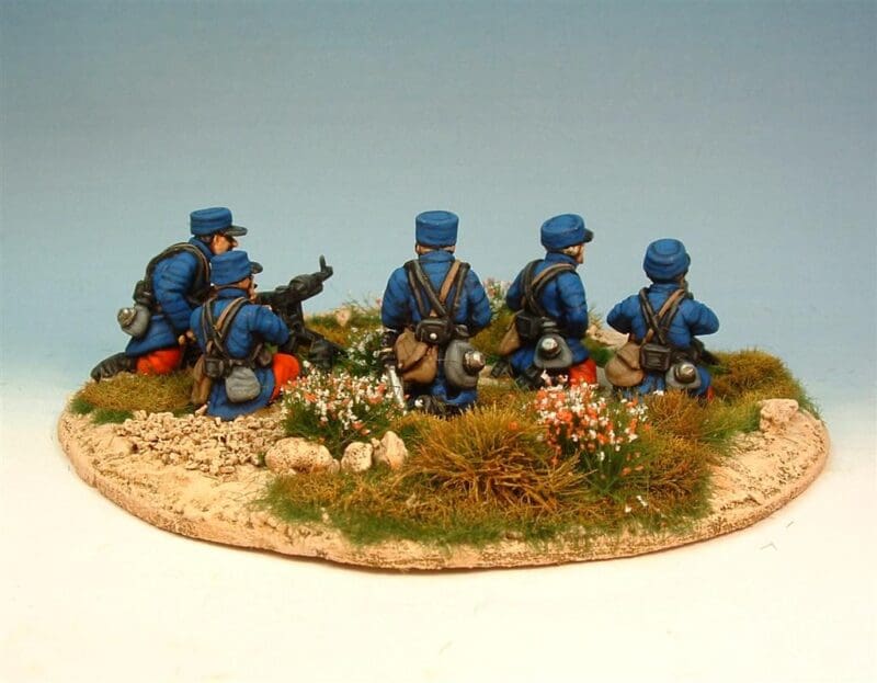 French Hotchkiss machine gun section