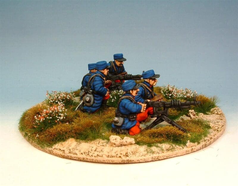 French Hotchkiss machine gun section