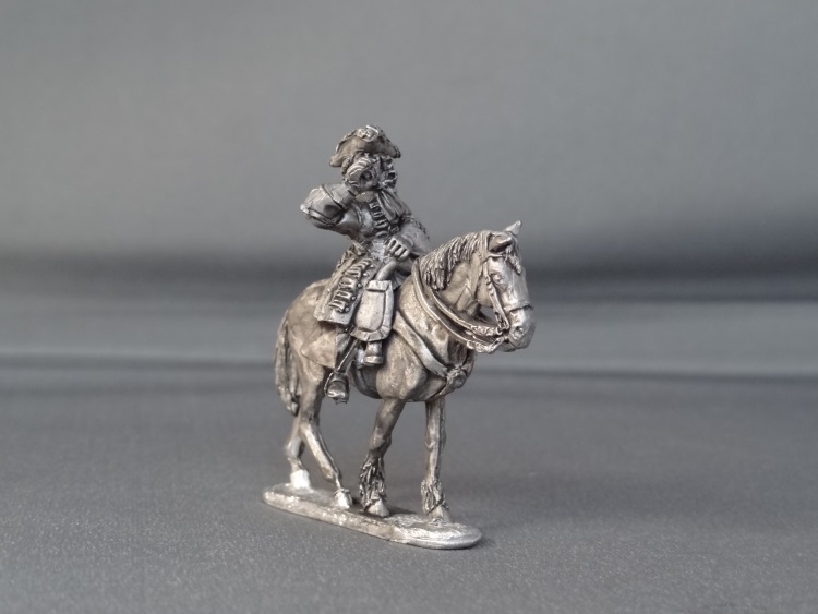 General Officer on walking horse shouting