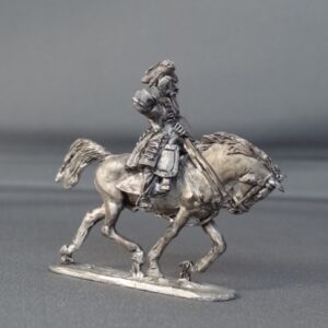 General Officer on trotting horse shouting