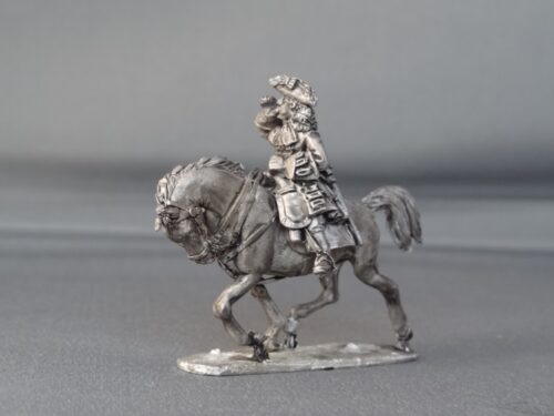 General Officer on trotting horse shouting