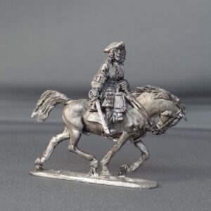 General officer sword down horse trotting