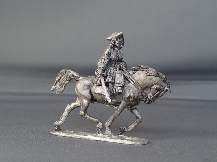 General officer sword down horse trotting