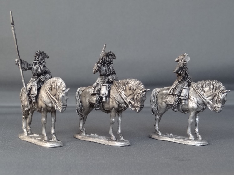 French/Spanish horse regiment with pistols horses standing