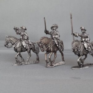 Cuirassier command in Floppy hats charging