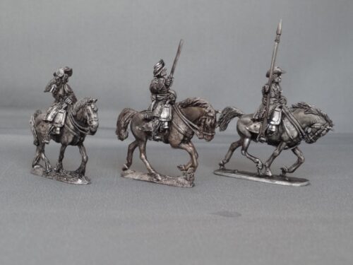 Cuirassier command in Floppy hats charging