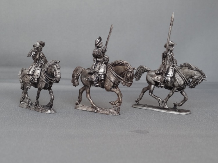 Cuirassier command in Floppy hats charging