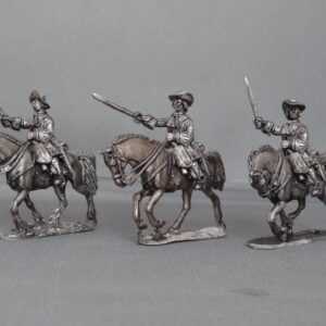 Cuirassiers in floppy hats charging