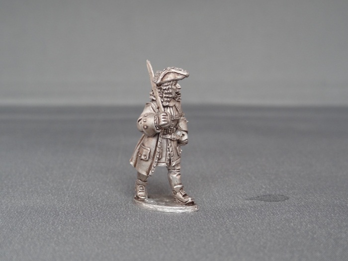 officer marching with sword