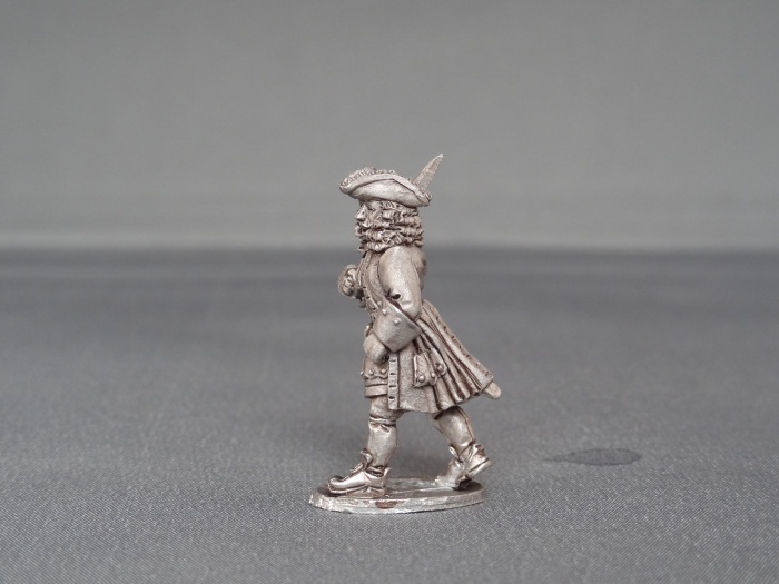 officer marching with sword