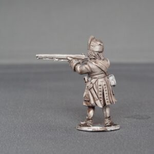 Grenadier of Austrian Brandenburg Bayreuth stood firing