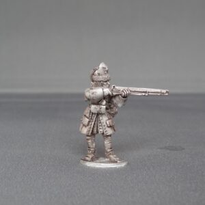 Grenadier of Spanish Tercio stood firing